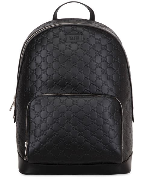 gucci rucksack schwarz leder|Gucci rucksack backpack.